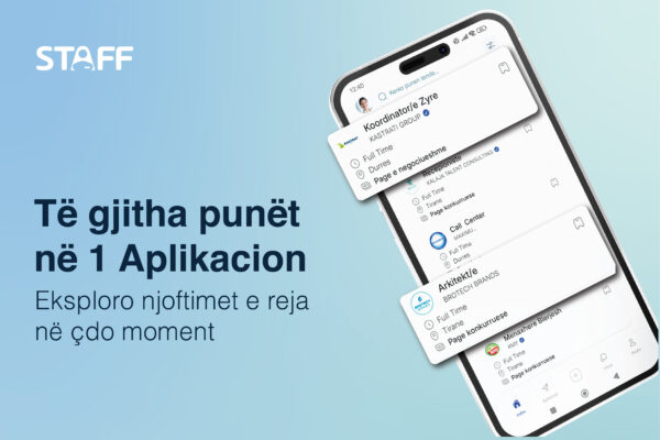 Staff, startupi që bashkëpunon me mbi 200 kompani. Deri tani: 30,000 shkarkime