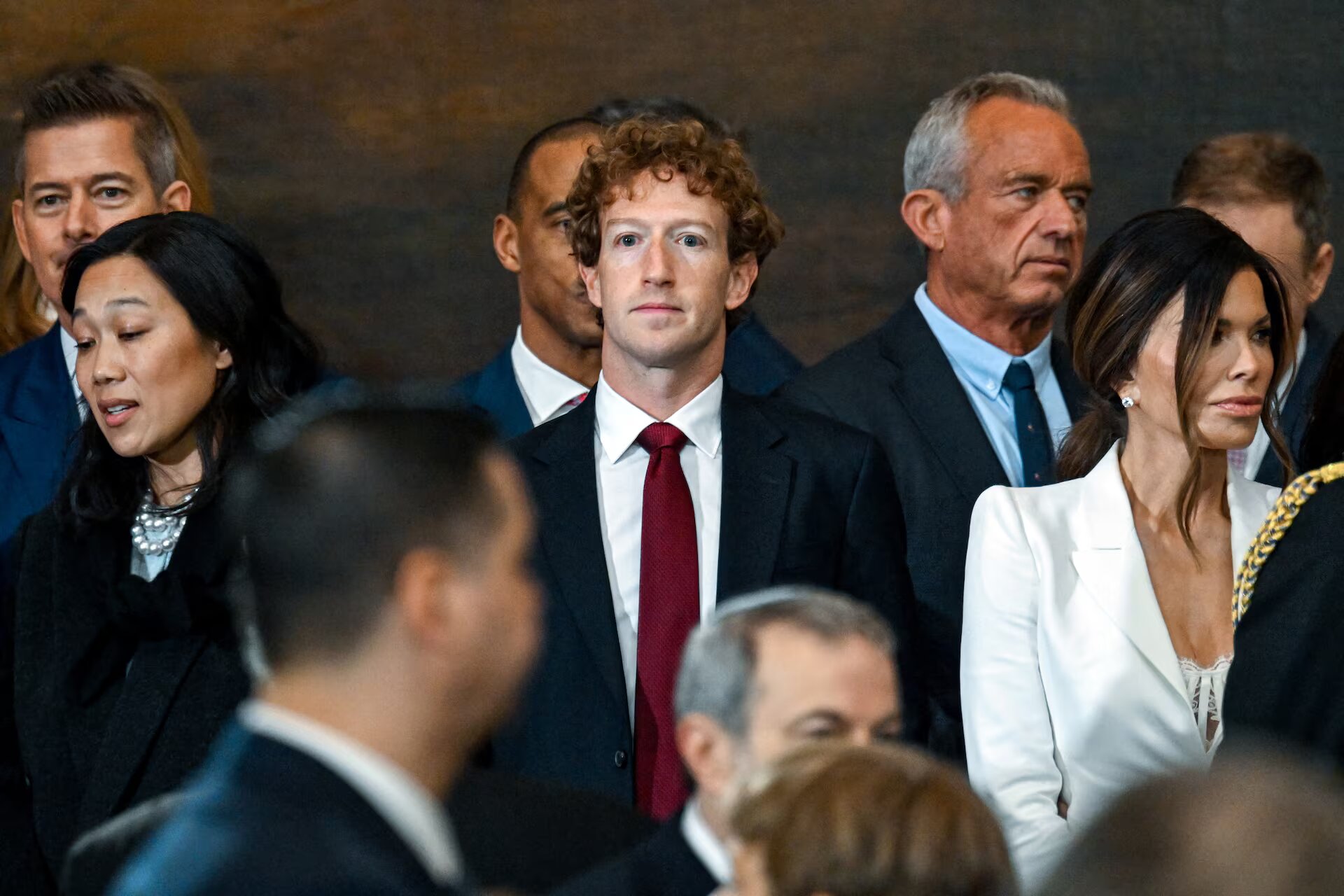 Mark Zuckerberg i Metës në Rotunda e Kapitolit. Kenny Holston/Pool