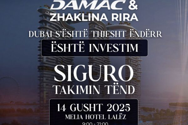 Mundësi investimi në Dubai?! DAMAC sjell ofertën e saj me 14 gusht