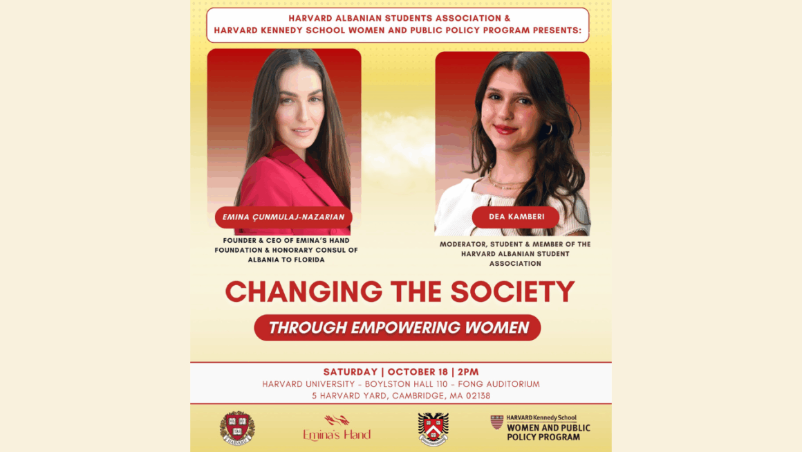 “Ndryshimi i shoqërisë përmes fuqizimit të grave” Emina Çunmulaj-Nazarian dhe Dea Kamberi në një event frymëzues në Harvard