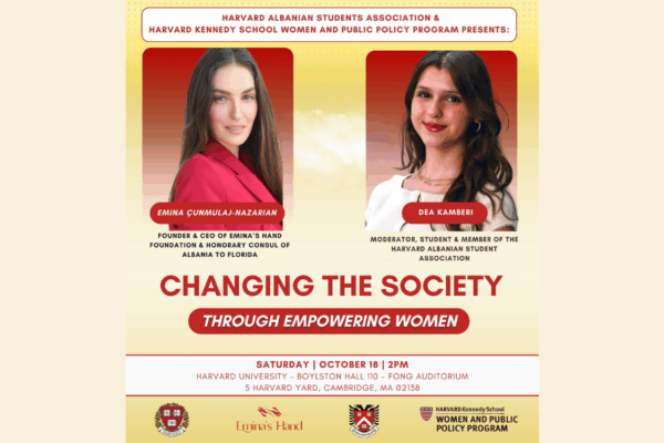 “Ndryshimi i shoqërisë përmes fuqizimit të grave” Emina Çunmulaj-Nazarian dhe Dea Kamberi në një event frymëzues në Harvard