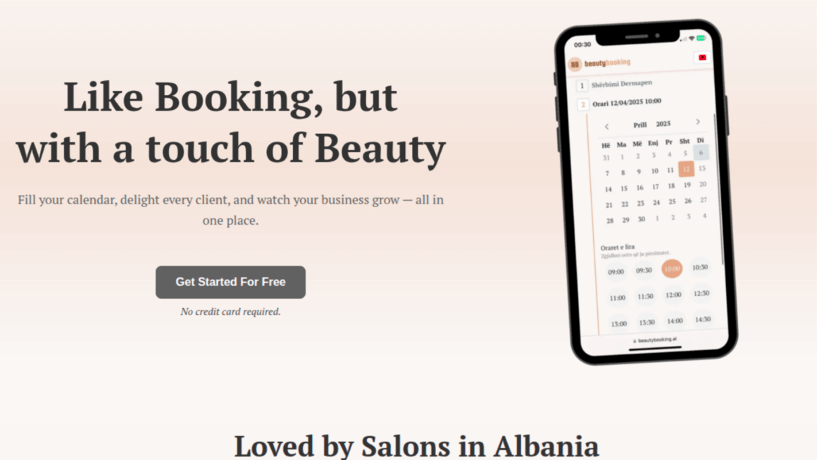 BeautyBooking, platforma digjitale për sallonet e bukurisë, wellness dhe qendrat estetike