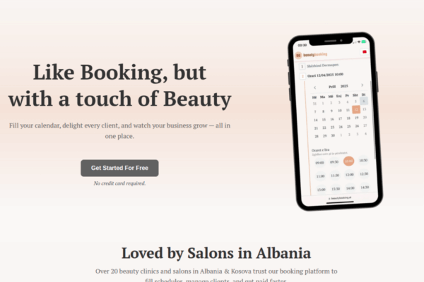 BeautyBooking, platforma digjitale për sallonet e bukurisë, wellness dhe qendrat estetike